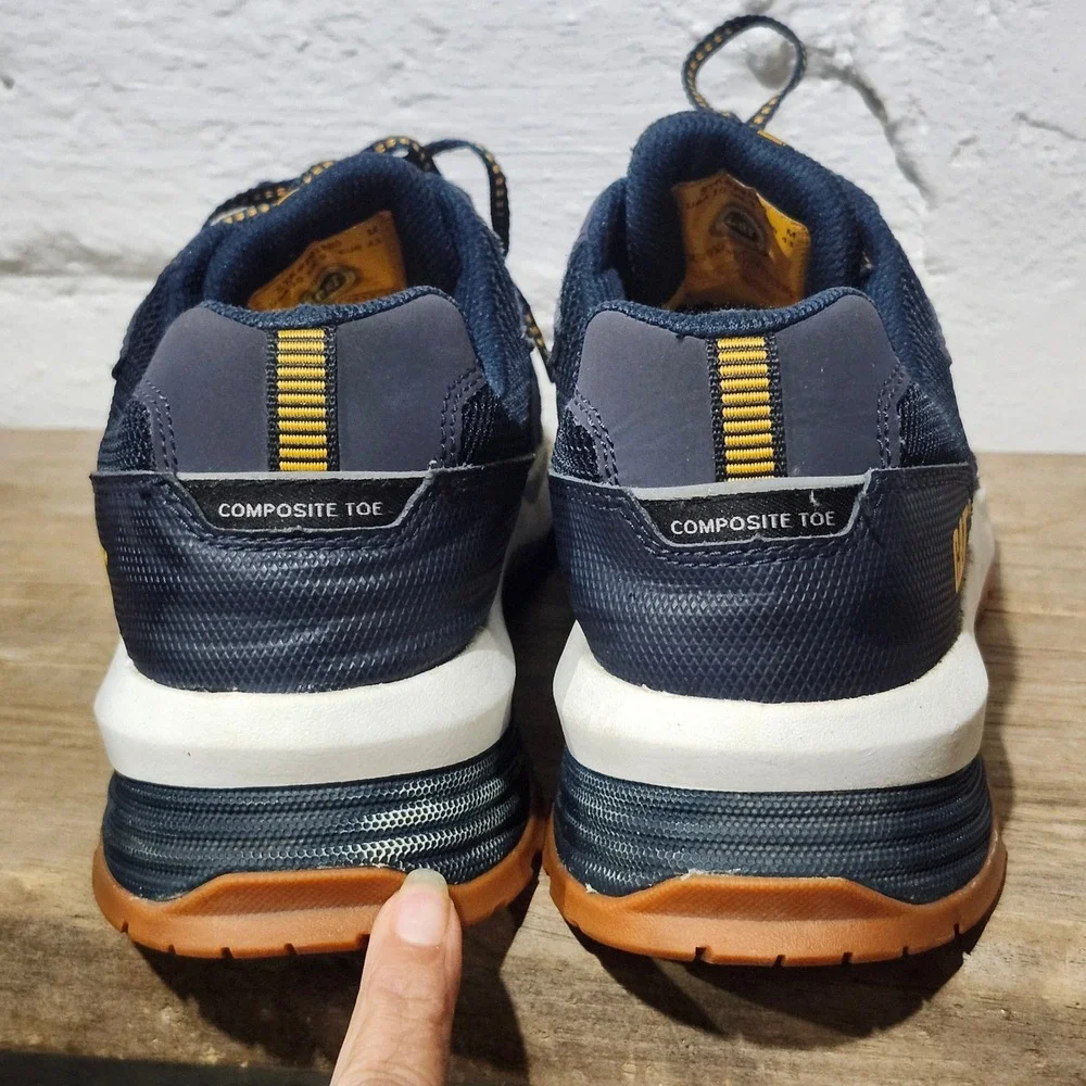Caterpillar Streamline 2.0 Composite Toe Work Shoes Mens 10 Navy P91380 EH SRX